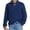 Dark Blue, variant on Men's Quarter Zip Knit Sweater Mock Neck Long Sleeve Regular Fit Casual Pullover