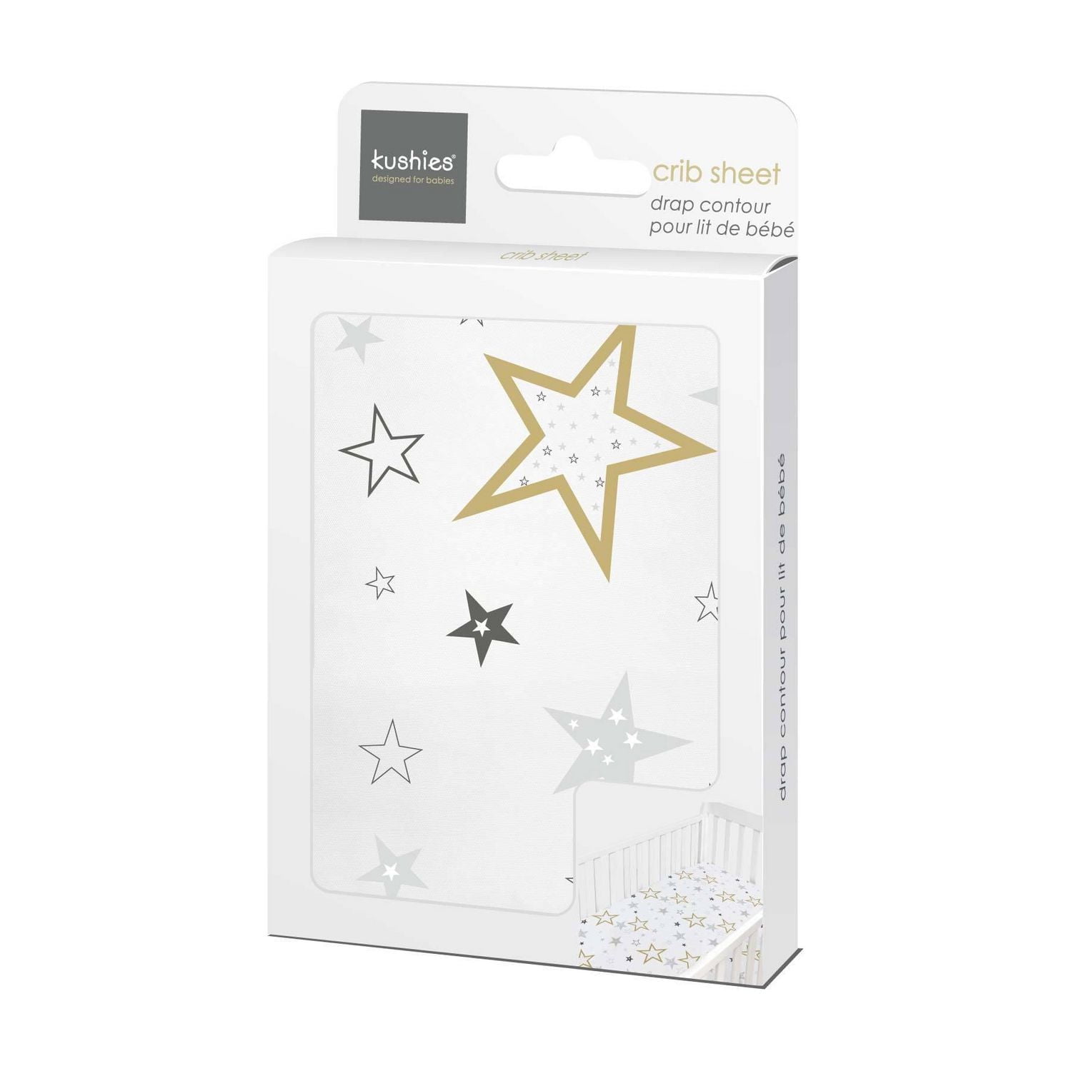 KU Drap contour pour lit de bébé Étoiles