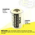 thumbnail image 7 of 3V 1/2 AA Lithium Battery for FDK CR14250SE, SANYO CR14250, SANYO  SE, 7 of 7