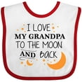 thumbnail image 3 of Inktastic I Love My Grandpa to the Moon and Back Boys or Girls Baby Bib, 3 of 4