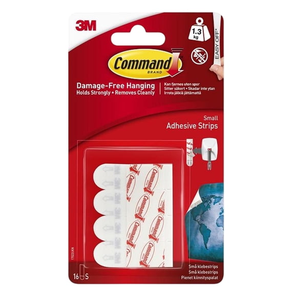 17022UKN Command Small Adhesive and Refill Strips 1.3kg 16pk