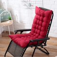thumbnail image 1 of ORUYROP Sun Lounger Cushion Pad,Garden Patio Thick Large Rocking Chair Cushion Recliner Relax Chair Pad for Rattan Recliner Indoor Outdoor Red 48x155x8cm(19x61x3inch), 1 of 7