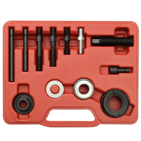 Professional 13pcs/set Automotive Pulley Puller Remover & Installer Tool Kit Metal Power Steering Pump Remover