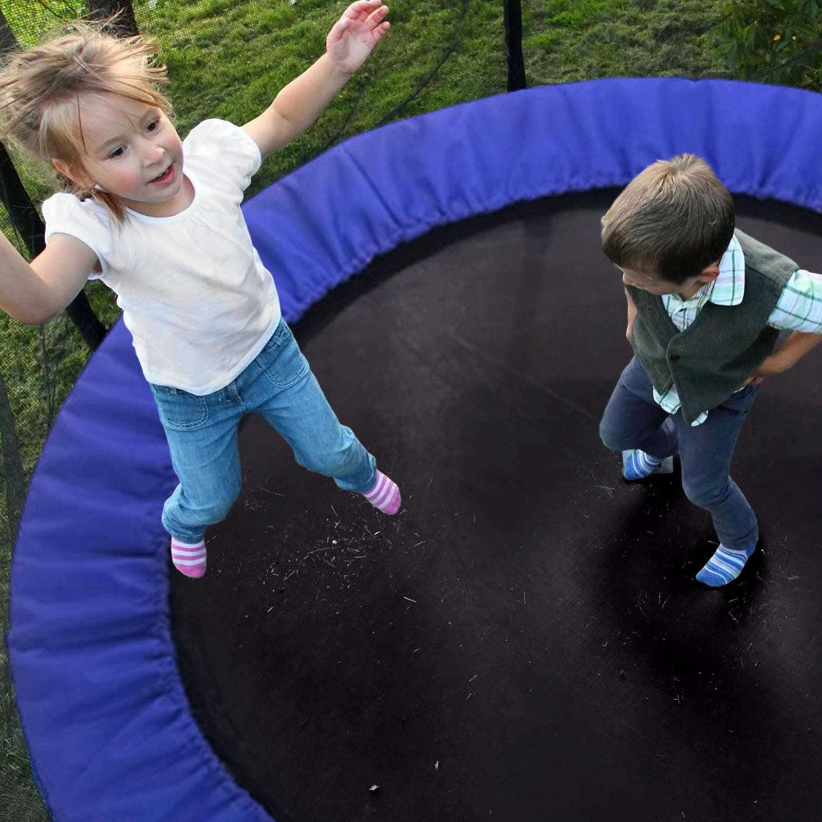 Trampoline Replacement Safety Pad, Trampoline Spring Cover Protection Pad, Waterproof, UV-Resistant Thickened Round Frame Pad, Cushioned Protection