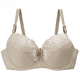 thumbnail image 3 of Sujetador con costura de encaje bordado, fino, de talla grande, con escote en V profundo, ropa interior sexy para mujer, 3 of 5