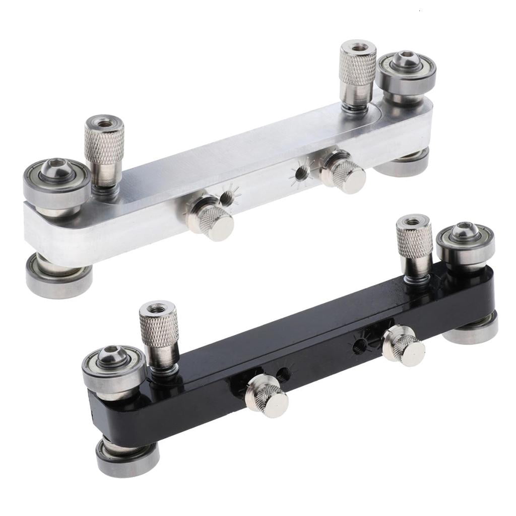 Yihuala Aluminum Alloy High Strength Guitar Bridge Saddle Grinding Luthier Tool, Adjustable Guitar Nut Sander for Bass