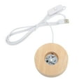 thumbnail image 2 of Oubit Lampe en Bois à LED, Base Lumineuse LED USB Base d'Affichage LED Performance de Premier Ordre, 2 of 9