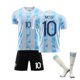 thumbnail image 1 of Maillot Enfant de Football, Maillots Domicile et Extérieur Soccer Jersey, Nr.10 Garçon Vêtements de Football Tee Shirt, Short avec Chaussette, 1 of 5
