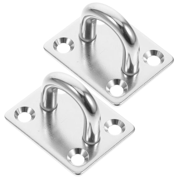 ZHZFKQ 2026 New 2Pcs Heavy Duty Ceiling Hooks Wall Mount Loop Hooks Stainless Steel Marine Hardware for Hanging Objects for Boat,Garage,Shed,Patio