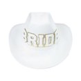 thumbnail image 1 of Simple Stitch BRIDE Letter Sunproof Hat Cosplay Party Jazz Hat Adjustment Rope Bride Cowboy Hat Top Hat with Large Brim, 1 of 4