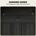 thumbnail image 6 of HOMCOM Hall Tree with Shoe Storage, Coat Rack with Shoe Bench, Black, 6 of 8