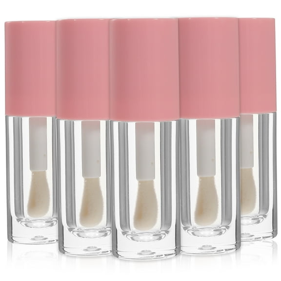 Kelingqi 5pcs Empty Lip Gloss Tube with Wand Lip Gloss Containers Lip Balm Lip Oil Bottles 6ml