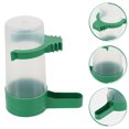 thumbnail image 1 of Raindrops 12Pcs Parrot Drinker Large Capacity Green ABS Accessories for Birds, 1 of 8