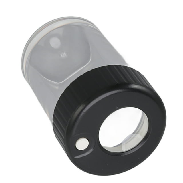 Magnifying Jar, Magnifying Lighted Jars Multipurpose Compact USB Charging Port Waterproof with LED Light for Home White,Black,Purple