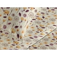 thumbnail image 3 of Ambesonne Floral Quilted Coverlet 2 Pcs, Meadow Flowers Spring Garden, Twin Size, Champagne Maroon Orange, 3 of 4