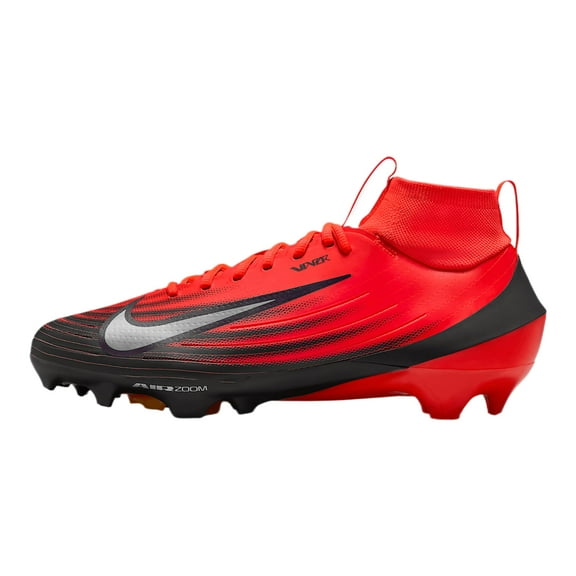Nike Vapor Pro 1 Football Cleats (HF9409-600, Bright Crimson/Laser Orange/Black) Size 11