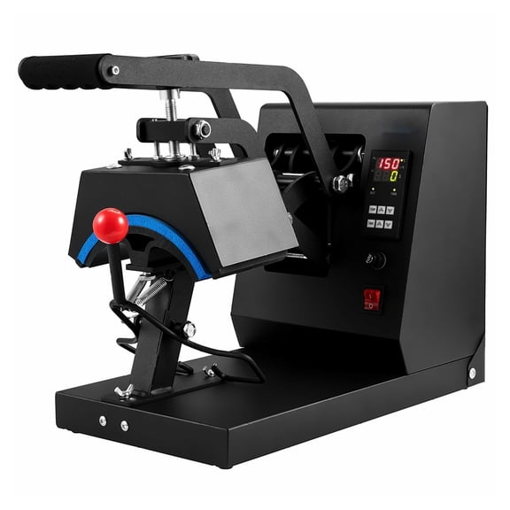 TriGol Hat Heat Press 4-in-1, Cap Heat Press Machine 6x3", LCD Digital Timer, 4 Curved Elements for Hats, Sublimation Transfers