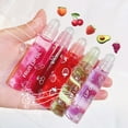 thumbnail image 2 of Lip Plumper Gloss Aceite de loción labial hidratante, 1 paquete de lápiz labial líquido hidratante incoloro transparente afrutado para labios secos y agrietados fresa, 2 of 5