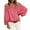 ZZA Red, variant on AOMPMSDX Women Summer Off The Shouler Crop Tops Long Bell Sleeve Blouses For Women Sexy Causal Hot Pink XL