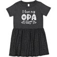 thumbnail image 3 of Inktastic I Love My Opa with Hearts Girls Toddler Dress, 3 of 5