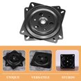 thumbnail image 2 of Miangastore Seat Swivel Plate Replacement Bar Stool Black Cold Rolled Steel 1Set 7.6X7.6X0.6In, 2 of 9