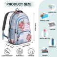 thumbnail image 5 of Pioneer Flower Backpack for School,Cute School Bag,Schoolbag with Adjustable Shoulder Straps & Padded Back,16.9 Inch, 5 of 5