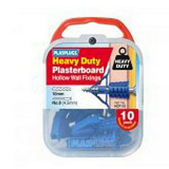 Plasplugs Heavy Duty Plasterboard Fixing (Pack of 10)