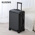 thumbnail image 3 of KLQDZMS equipaje de viaje caja de embarque de aleación de aluminio y magnesio cubierta de carrito de gran capacidad 20 "24" 26 pulgadas maleta nueva, 3 of 4