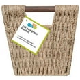 thumbnail image 2 of Honey Can Do Medium Seagrass Basket with Handles and Iron Frame, Brown, 2 of 2