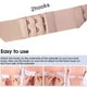 thumbnail image 4 of Xiao Hua 8 extensiones de pecho con texto suave para mujer, elásticas con 2 ganchos para sujetador, 9,9 x 3,3 cm (negro, blanco, beige y beige claro), 4 of 5
