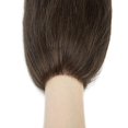 thumbnail image 3 of PU Men's Hairline Toupee Real Human Hair Invisible Forehead Hairpiece Fringe Bang Replacement System--medium brown, 3 of 5