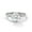 White, variant on One carat 2.00 Carat - Round Cut - Moissanite Ring - Solitaire Engagement Ring in 18K White Gold Plating over Silver Size 5