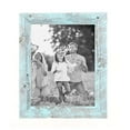 thumbnail image 5 of Rustic Farmhouse 20" x 30" Robins Egg Blue Reclaimed Wood Picture Frame (1.50" Molding), 5 of 7