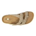 thumbnail image 5 of Gaahuu womens leather braided criss cross memory foam footbed sandal, 5 of 5