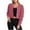 Watermelon Red, variant on ShomPort V-Neck Knit Sweater Cardigan for Women Fall Elegant Cropped Long Sleeve Button Down Knit Outwear