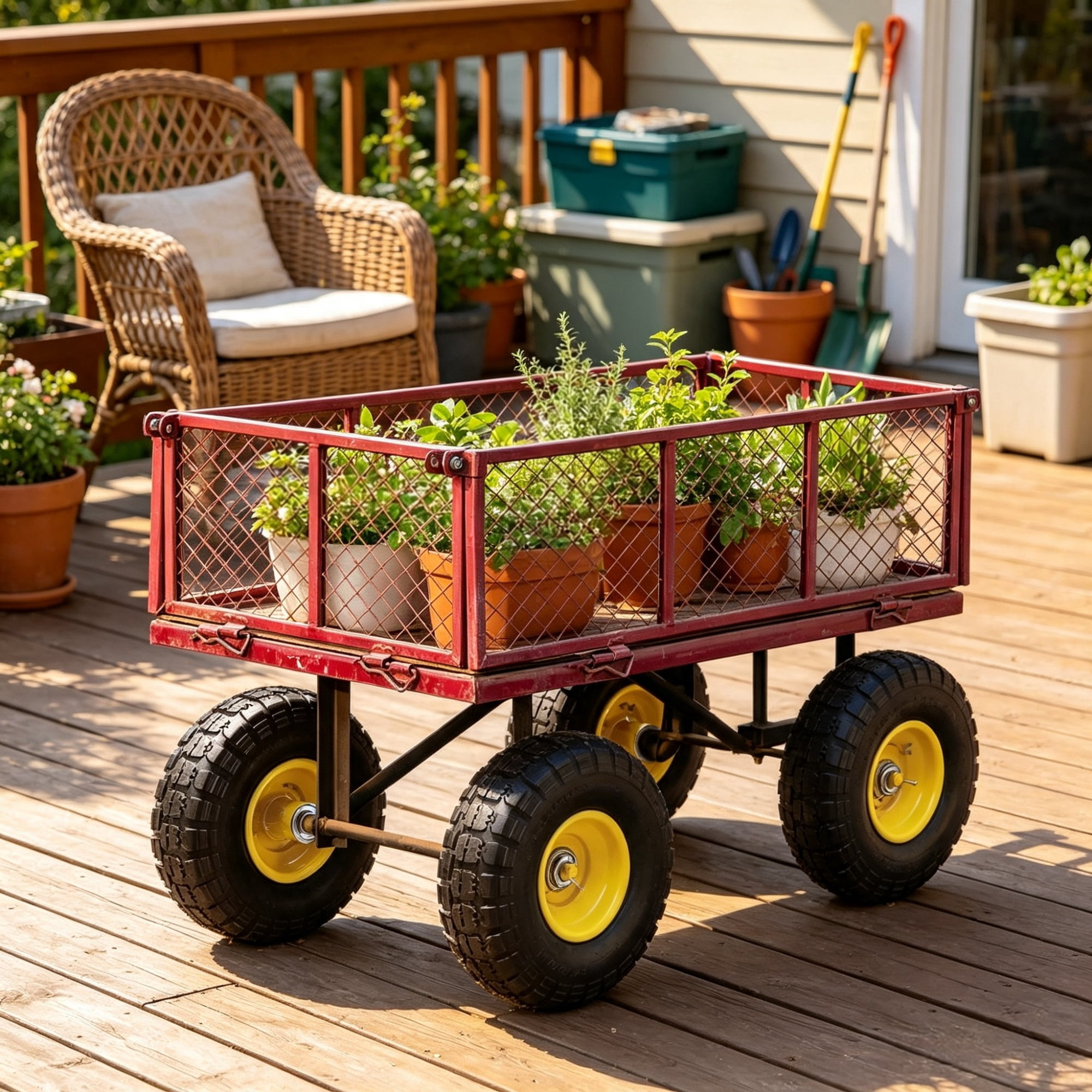 10" Run-Flat Tire & Wheel, 2 Pack 400 lbs Dynamic Load, 450 lbs Static Load, Flat Free Tubeless Replacement for Hand Truck, Utility Cart, Dolly & Garden Trailer