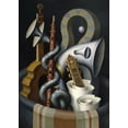 thumbnail image 2 of Liberti, Juan Carlos 14x18 White Modern Wood Framed Museum Art Print Titled - Concierto Barroco, 2 of 4
