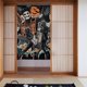 thumbnail image 1 of Cortina de puerta semiopaca con patrón de patchwork de dos piezas Ghost, cortinas opacas decorativas para dormitorio, sala de estar, decoración de habitación de niños, 34 x 56 pulgadas, tamaño único., 1 of 7