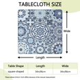 thumbnail image 2 of Vibrant Boho Pattern Tablecloth with Stretch Fit Design for 34 Inch Square Indoor Outdoor Table Protection, 2 of 6