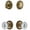 Vintage Brass, variant on Grandeur 826680 Soleil Solid Brass Single Cylinder Keyed Entry Knobset And Deadbolt Combo