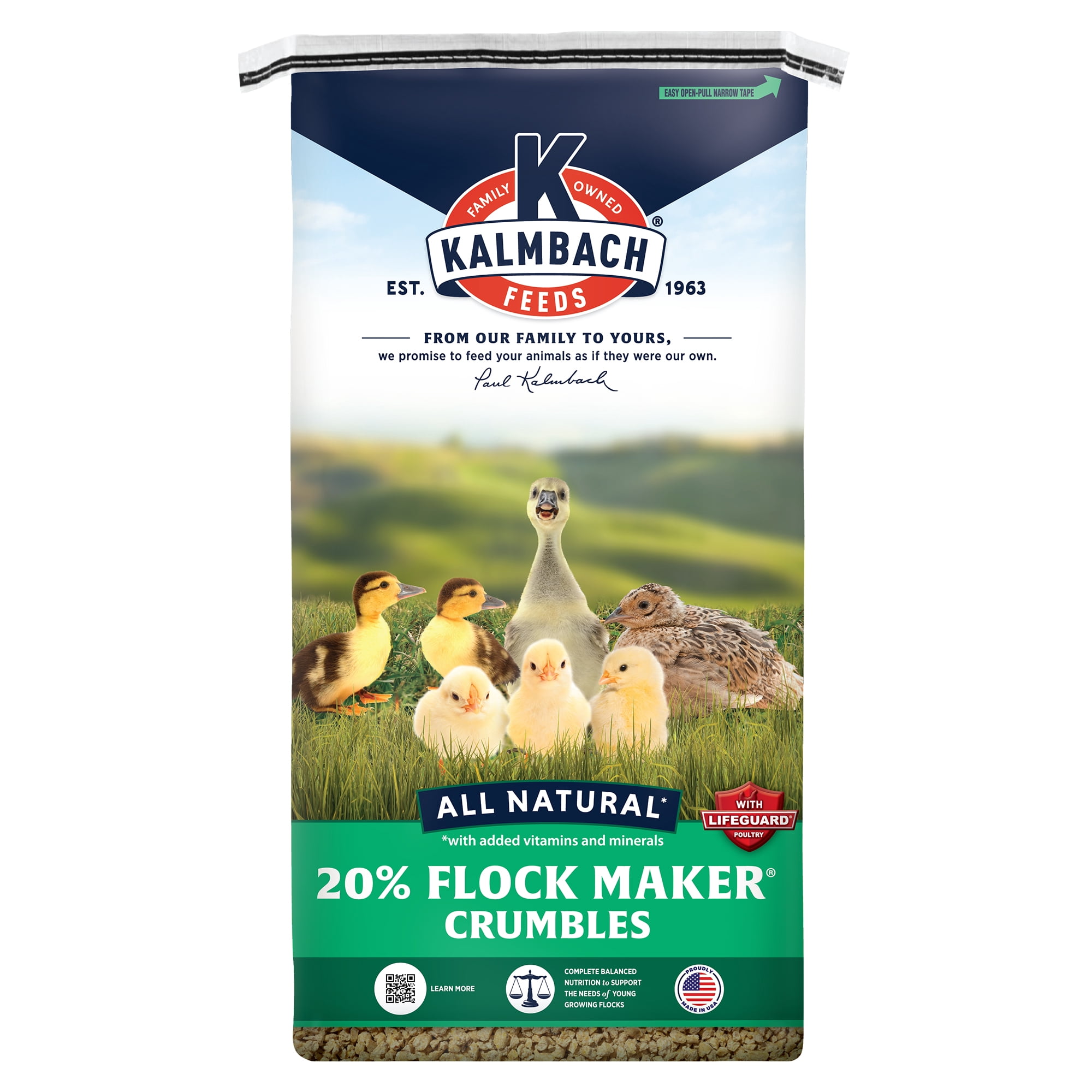 Kalmbach Feeds All Natural 20% Flock Maker Crumble, 50 lb
