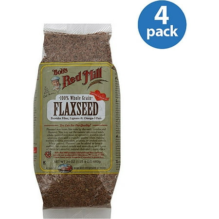 Bob's Red Mill 100% Whole-Grain Flaxseed, 24 oz (Pack of 4)