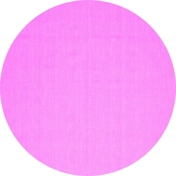 Ahgly Company Indoor Round Abstract Pink Contemporary Area Rugs, 8' Round