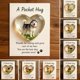 thumbnail image 2 of Abrazo de bolsillo para peluqueros caninos con tarjeta de felicitación de acrílico en forma de corazón. Abrazo de bolsillo para peluqueros de mascotas. Regalos de recuerdo de agradecimiento., 2 of 8