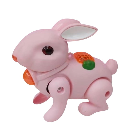 ZJNGJC Cute Rabbit Electric Toy/Light/Walking & Jumping Function / (Colour May Vary) Battery not Included, A