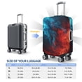 thumbnail image 4 of Kdxio Red And Blue Fire Pattern Luggage Cover for Travel,Elastic and Durable,Fits 18-32 Inch,Anti-Scratch Suitcase Protector-No luggage included, 4 of 5