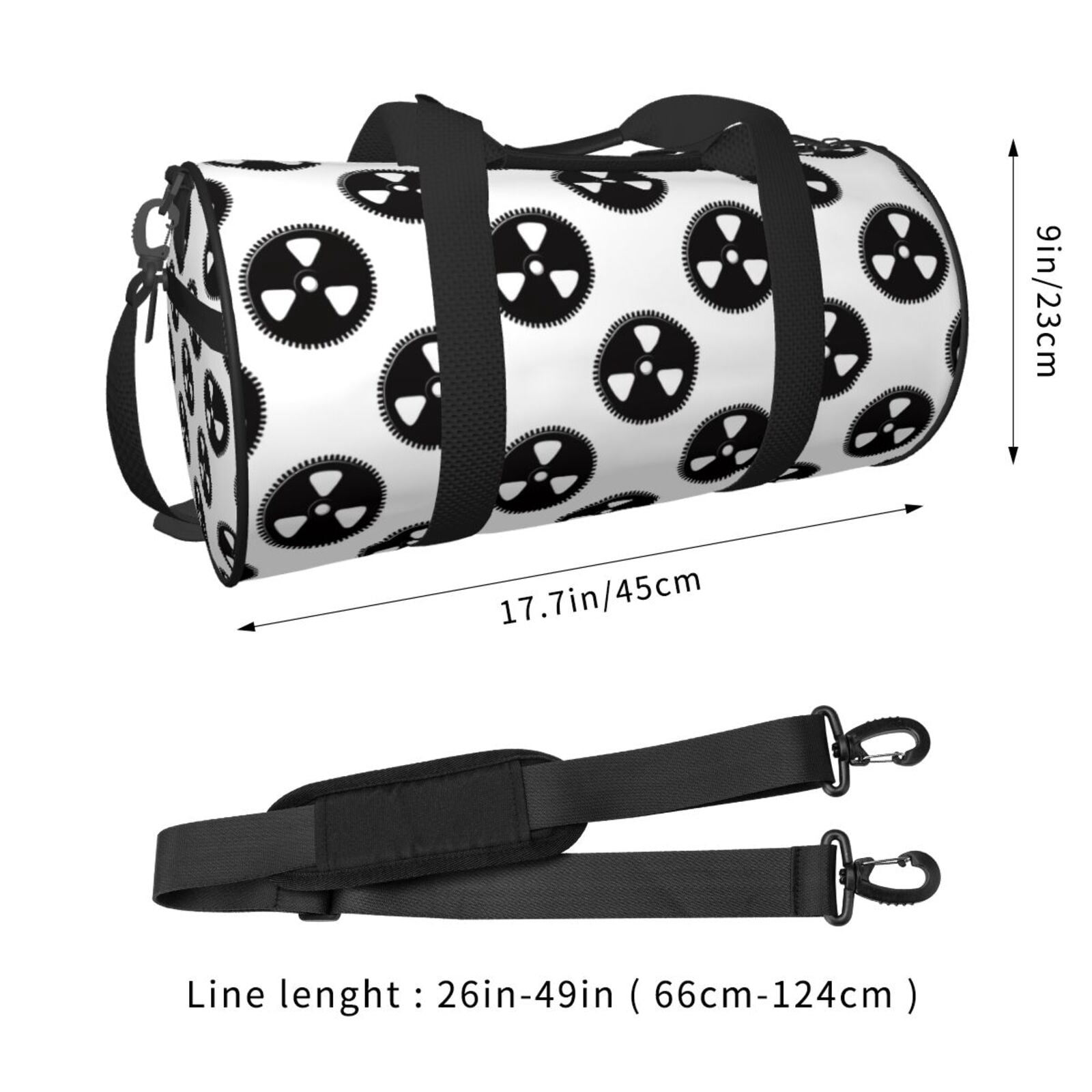Vsdgher Gear Tools 45L Foldable Duffel Bag, Sports Gym Bag,Overnight Bag, Portable Weekender Bag for Airplanes