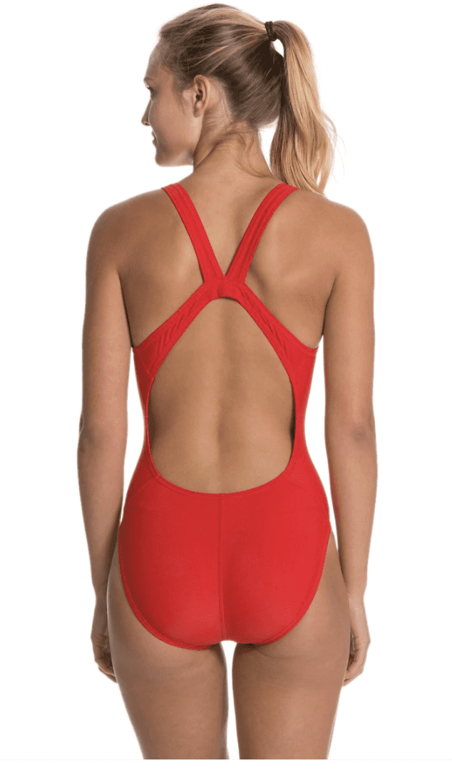 red nike one piece swimsuit