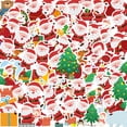 thumbnail image 2 of 50 pegatinas navideñas de Papá Noel con copos de nieve para niños, Feliz Navidad St, 2 of 5