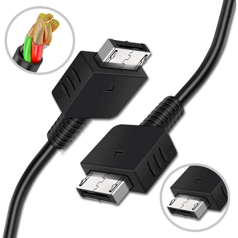2 Pack Ps Vita Chargeur de données Câble de remplacement Câble de chargeur  USB Compatible avec Sony Playstation Vita, Psvita 1000-1.2m